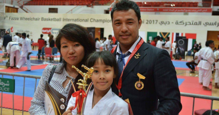 Kinjel Shrestha from Thimi wins international Karate Championship