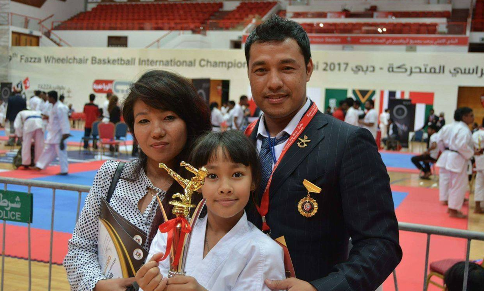 Kinjel Shrestha from Thimi wins international Karate Championship